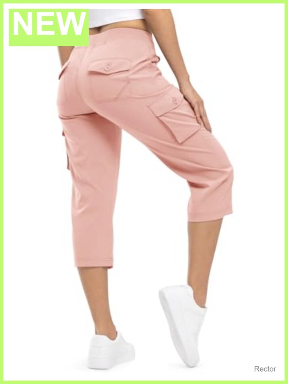 Womens Cargo Capris Lightweight Hiking Pants Quick Dry 6 Pockets Adjustable